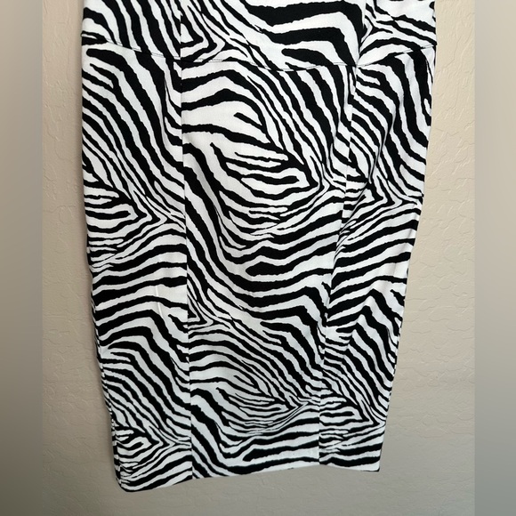 Zebra Print One Shoulder Cocktail Dress, size S - Picture 11 of 15